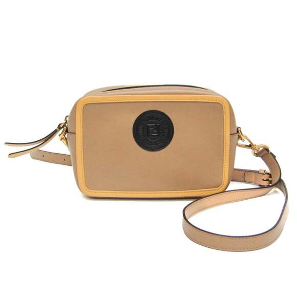 FENDI Cream Leather Pochette Shoulder Bag